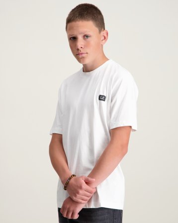 C.P. Company T-SHIRT SHORT SLEEVE Valkoinen T-paidat Pojat - Kids Brand Store