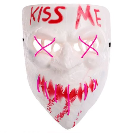 Kiss Me Naamio LED Liila