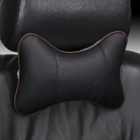 Bil nakkestøtte pute pute hode støtte beskytter sete rest minne bomull for Mazda 2 3 5 6 Cx5 Cx7 Cx9 Atenza Axela(svart stil 1)