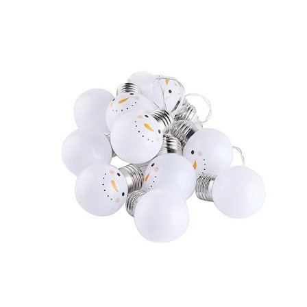 Dekorativ julgransbelysning LED-lampgirlang 2 m 10 lampor