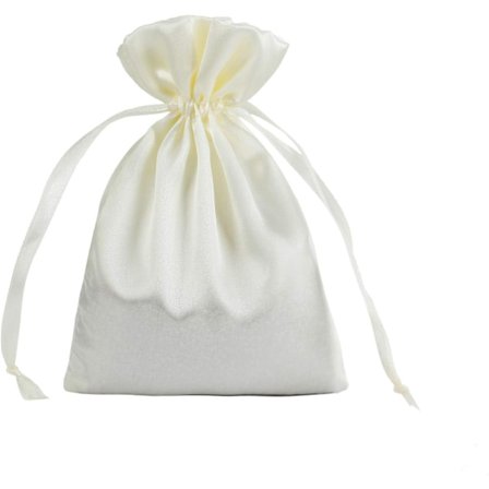 30 Pakke Beige Sateng Gaveposer - 15 x 20 cm Smykke Snøreposer for Bryllup, Babyshower - Silke Gaveposer