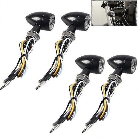 Modifierad motorcykel LED blinkers mini främre blinkers universal för Harley Kawasaki Suzuki ny