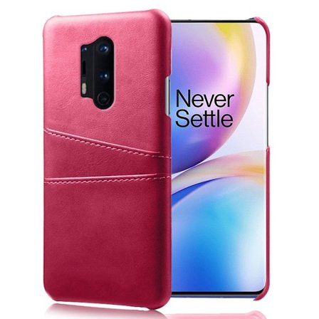 OnePlus 8 Pro skal med korthållare - Rosa