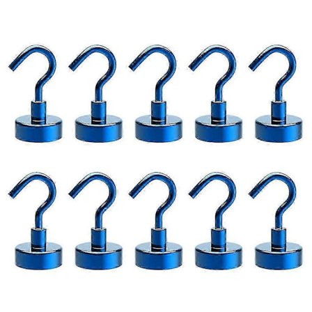 10-pak Magnetiske Kroge til Hjemmet Køkken Arbejdsplads Kontor Garage Kraftige