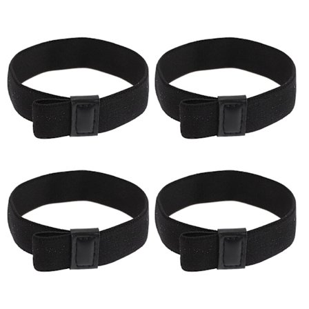 4 stk. Sorte elastiske bånd til udendørs madkasser til børn