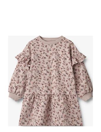 Sweat Dress Annika Dresses & Skirts Dresses Casual Dresses Long-sleeved Casual Dresses Pink Wheat