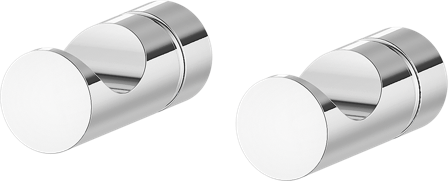 Mora INXX II Handdukskrok 2-pack, krom, Badrum