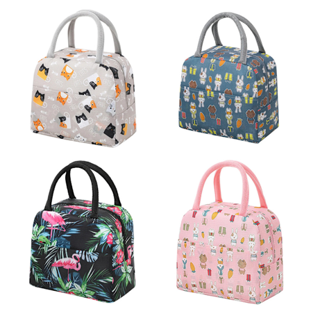 Kannettavat lounaskassit Lämmöneristävä lounasrasia Säilytyskassi Lasten lounasrasia Kassi Piknik Säilytys Suuri kapasiteetti Kassi sininen