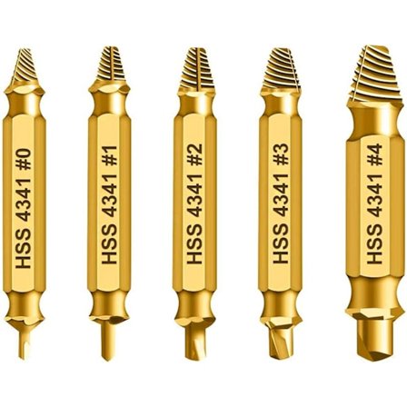 Skruetrekker for ødelagte skruer - Fjerner skruer, muttere og bolter med ødelagt hode, borverktøy for enkel fjerning av rustne og ødelagte skruer