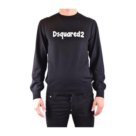 Dsquared2, Sweatshirts Czarny, Mężczyzna, Rozmiar: S
