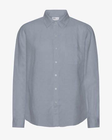 Linen Shirt - Steel Blue