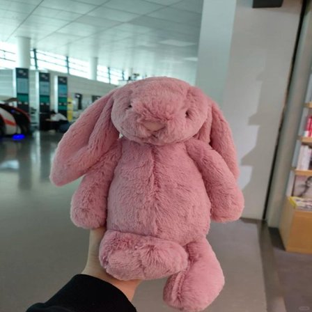 Jellycat Bartholomew -pehmolelu, pehmeä ja mukava, loistava lahja lapsille, ystävänpäiväksi tai keräilyyn, Bonnie-kani 31 cm pinkki.