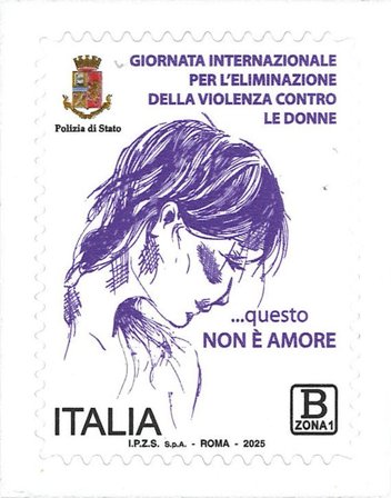 Italien - International dag for afskaffelse af vold mod kvinder - Postfrisk Frimærke