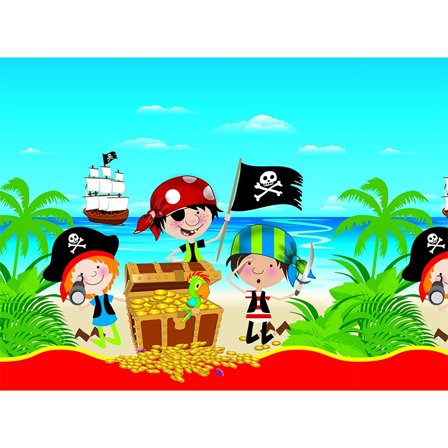 Duk pirat 120x180 cm - Piratkalas Dekoration - Kalaslagret.se