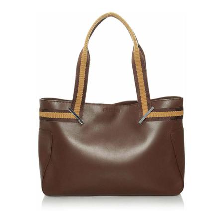 Gucci Vintage Tote Bags Brun, Dame Vintage Tasker, Størrelse: ONE Size