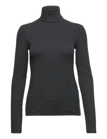 Nellie Rib Top Langærmet T-shirt Sort Filippa K