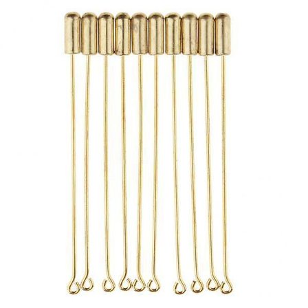 11x10 stk. 7,1 cm lang nålplugg jakkeslagsnål hatt skjerf brosje boutonniere pin
