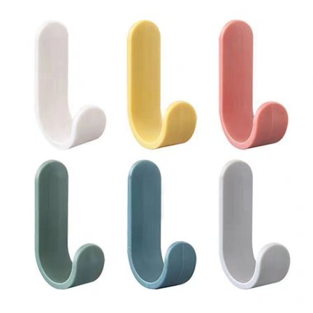 (6 stk) Klæbende kroge Brugervægkroge Nøglekroge til vægdekoration