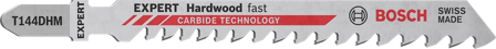 Bosch Expert T 144 DHM Hardwood Fast Sticksågsblad 3-pack, Maskintillbehör & förbrukning