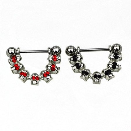 Bröstpiercing Smycken Piercing Skalle