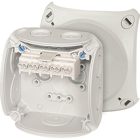 Hensel DK 0202 G Kopplingsdosa med plint, 2,5 mm 93 x 93 mm, Installationsmaterial