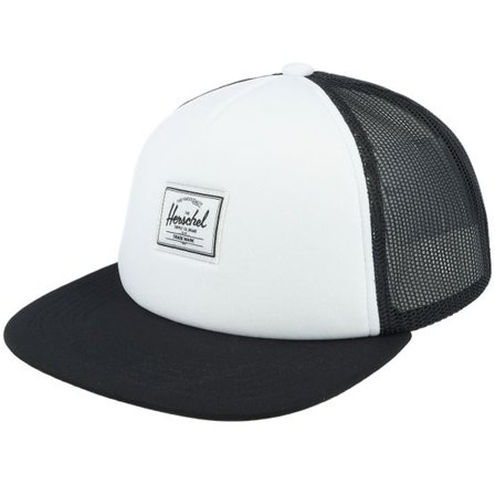 Herschel - Vit trucker Keps - Whaler Mesh Cap White/Black Trucker @ Hatstore