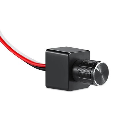 Led-himmenninkytkin 12 V DC PWM-himmennin Säädettävä ohjain matkailuautoon, veneeseen, perävaunuun, pakettiautoon, himmennettävälle LED-valolle, 