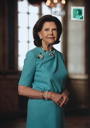 Sverige - Dagligmærker Dronning Silvia - Samlerark