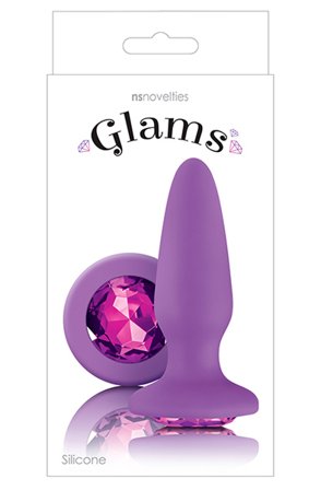 Kjøp NS Novelties Glams Purple Gem - Analplugg | God pris