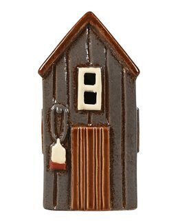 Ljuslykta/prydnad av keramik 14 cm Grå - Linea