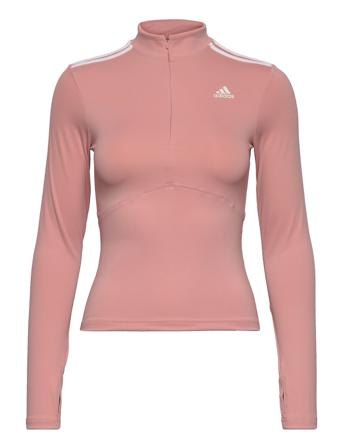 Hyperglam Quarter-Zip Tee W T-shirts & Tops Long-sleeved Vaaleanpunainen Adidas Performance