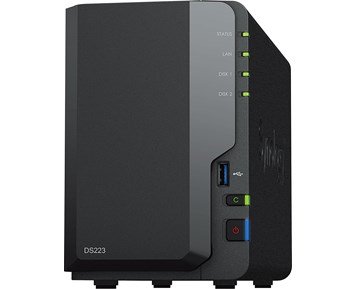 Synology DiskStation DS223 - Datahanterings- och delningsplattform för ditt hem