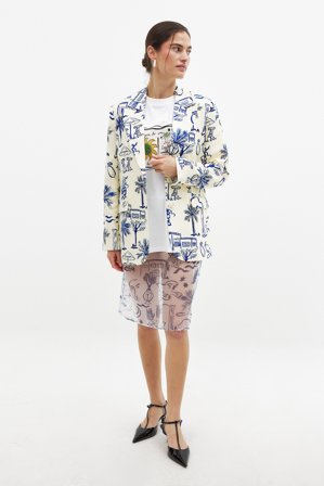 Karolina Kling x NA-KD - Skjørt med to lag - Omslagsskjørt - Flerfarget - EU 44