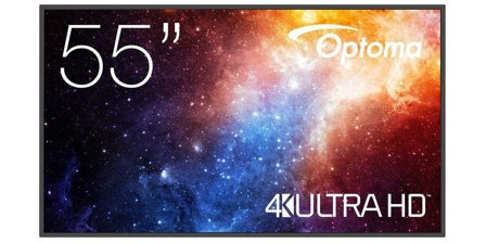 Optoma N3551K N-Series - 55" LED-bakgrunnsbelyst LCD-skjerm - 4K - for digital skilting / konferanse