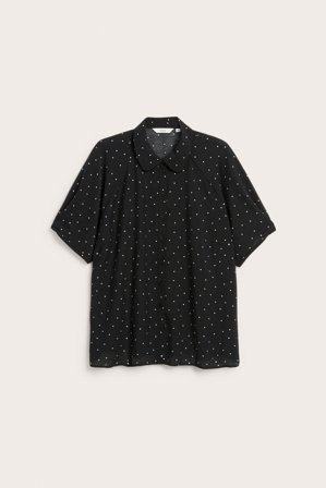 Kappahl | Bluse med krage | Svart