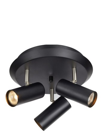 Markslöjd Lighting Barcelona Ceiling 3L Black - Black - ONE SIZE