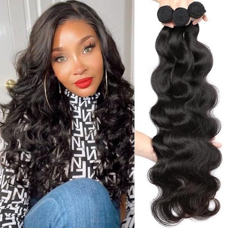 Hår-bunter Body Wave 3 Bunter/lot Virgin Remy Menneskehår Body Wave 100% Brasiliansk Menneskehår Naturlig Farge (10 10 10 Tommer)