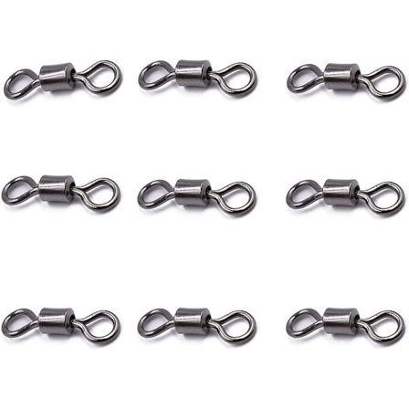 100 st solida öglor fiskekrokanslutningar karpfiske