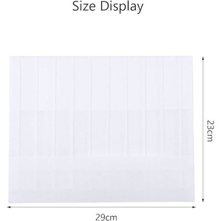 20 kpl Kertakäyttöisiä Kokkihattuja Säädettävät Paperiset Kokkihatut Valkoiset Kokkihatut