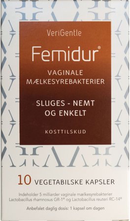 Femidur Femidur 10 stk, Helse & Madvarer, Ingredienser, Mælkesyrebakterier