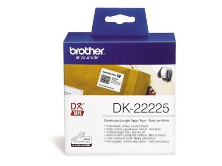 BROTHER Etikett DK22225 38mm vit - Lyreco - Kontorsmaskiner - Etikettskrivare och etiketter - Etiketter - Brother