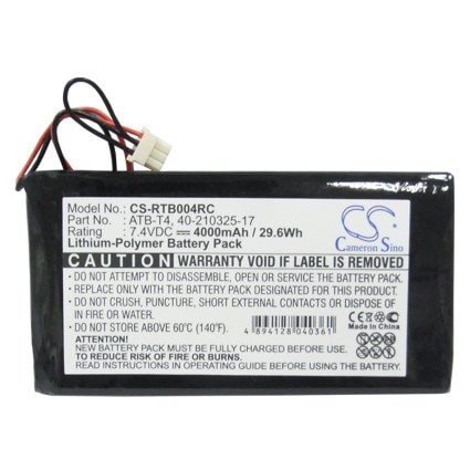 Batteri til fjernkontroll for RTI T4, T4 Touch Panel, Zig Bee