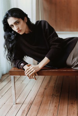 COS Women's Cashmere Crew-Neck Jumper in Brown