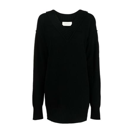 Sportmax Stickat svart, Dam Stickade tröjor & koftor, Dam, Storlek: S