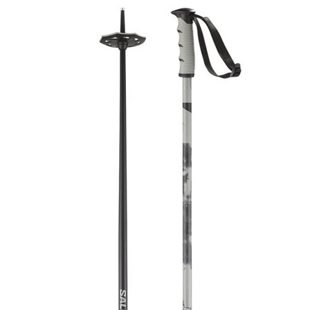 Salomon - Bâtons de ski alpin unisexe Steep - Black / Grey