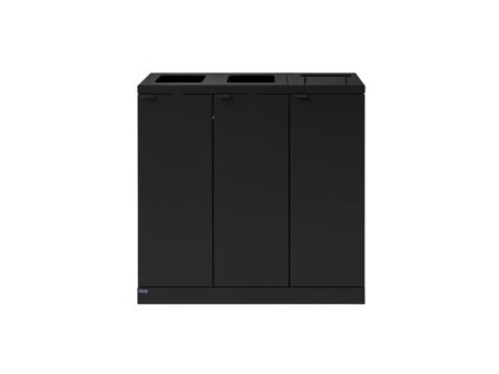 bica Avfallshantering 3x65L kombo svart - Lyreco - Städ och hygien - Avfallshantering och källsortering - Sortering och återvinning