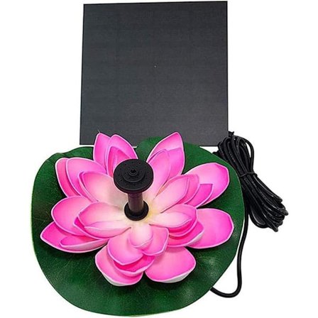 Soldrevet flydende springvand - selvstændig vandfunktion til fuglebade, havedamme og udendørs dekoration med automatisk P