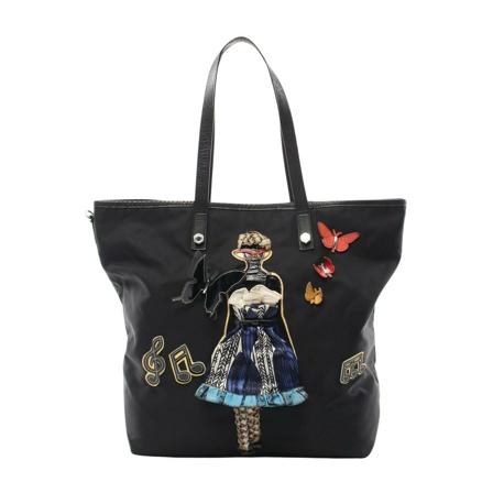 Prada Vintage, Pre-owned Tote Bags Zwart, Dames, Maat:ONE Size