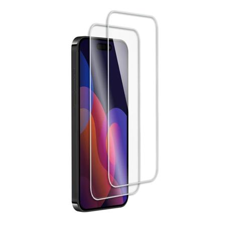 2-Pack - iPhone 15 Pro Max skjermbeskytter i herdet glass