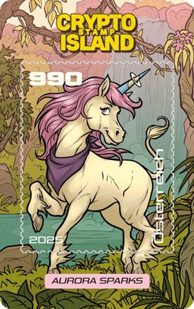 Østrig - Aurora Sparks - Kryptofrimærke